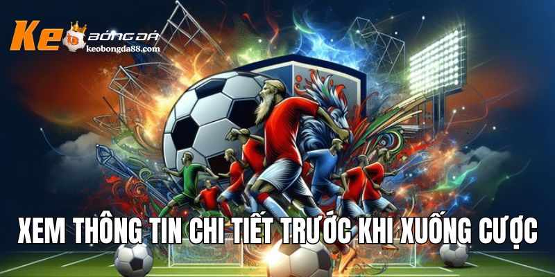 Xem thông tin chi tiết trước khi xuống cược